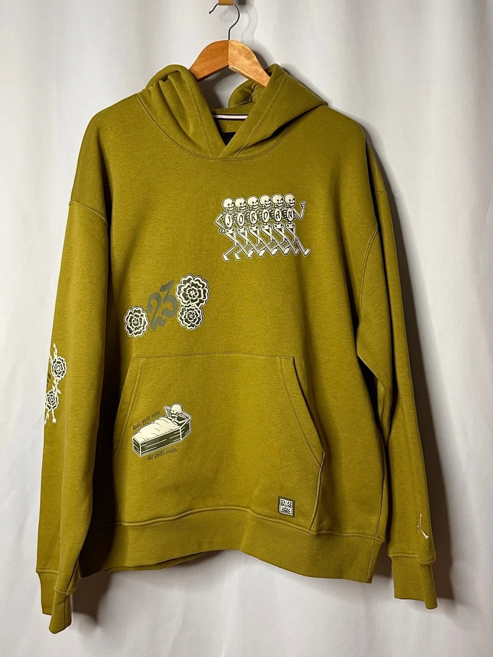 Nike Air Jordan Brooklyn Dia de Los Muertos Fleece Pullover Sweatshirt Hoodie XL